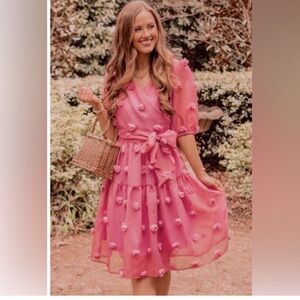 Ivy City First Kiss pom Pom dress